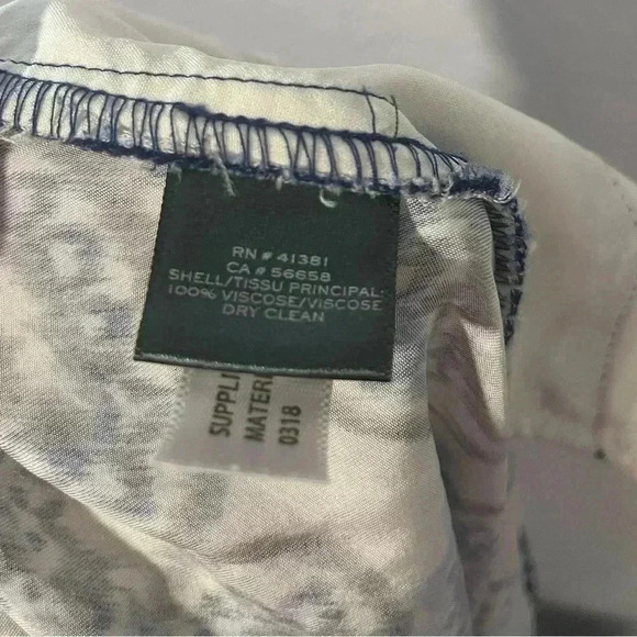 Ralph Lauren Paisley Skinny Pull On Pants Casual Summer Beach Womens Sz 8 - Picture 6 of 7